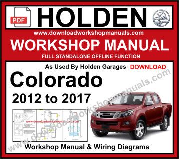 holden Colorado service repair workshop manual pdf
